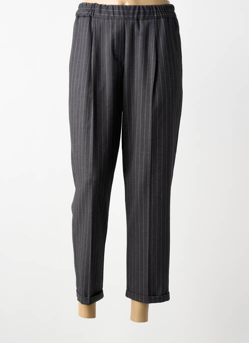 Pantalon 7/8 taille élastique gris PAKO LITTO femme