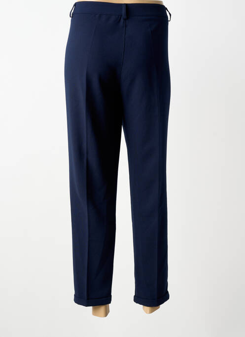Pantalon 7/8 fermeture zippée sous rabat boutonné bleu PAKO LITTO femme