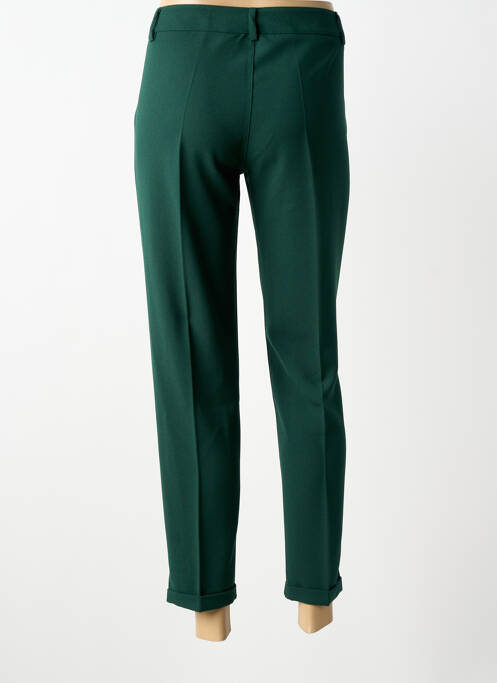 Pantalon 7/8 fermeture zippée sous rabat boutonné vert PAKO LITTO femme