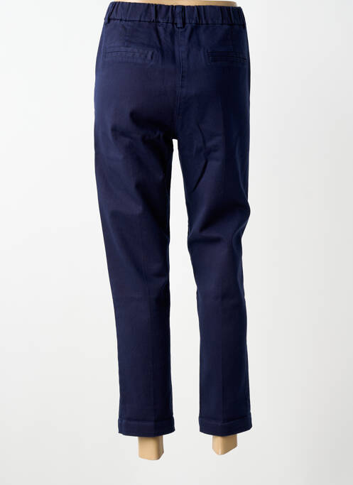 Pantalon droit taille élastique bleu fonce PAKO LITTO femme