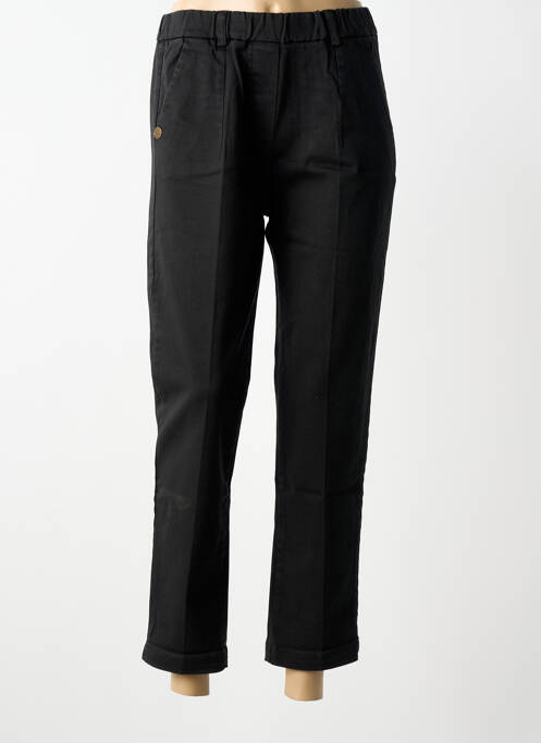 Pantalon droit taille élastique noir PAKO LITTO femme