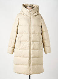 Doudoune poches a capuche beige ESCANDELLE femme