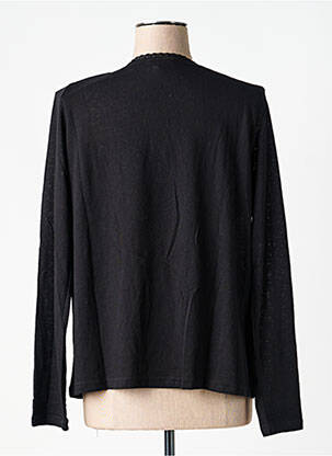 Top coupe cintrée manches longues noir GRACE & MILA femme