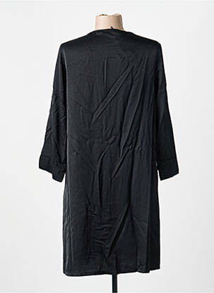 Robe courte coupe évasée manches longues noir PAKO LITTO femme