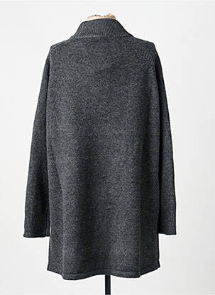 Robe pull col col montant manches longues gris GRACE & MILA femme