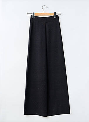 Pantalon flare taille élastique noir GRACE & MILA femme