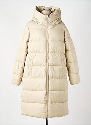 Doudoune poches a capuche beige ESCANDELLE femme