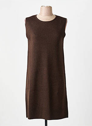 Robe courte sans manche sans manche marron GRACE & MILA femme
