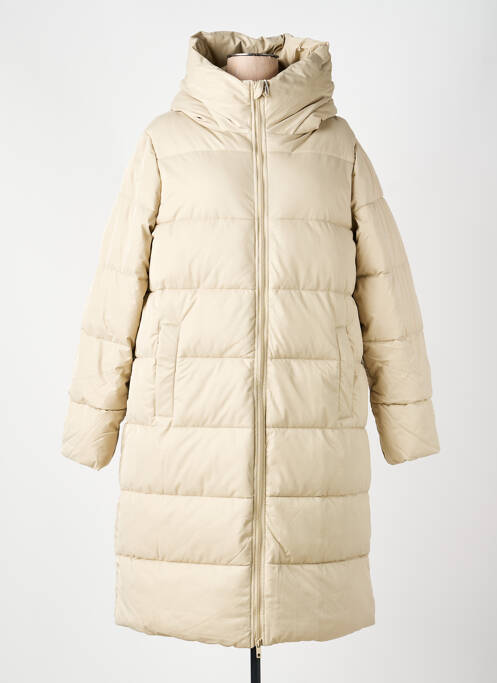 Doudoune poches a capuche beige ESCANDELLE femme