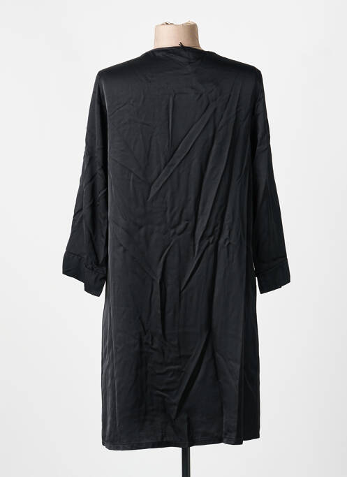Robe courte coupe évasée manches longues noir PAKO LITTO femme