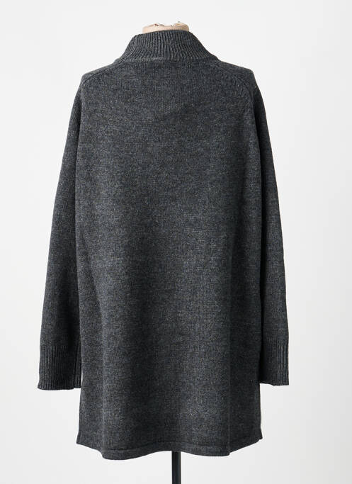 Robe pull col col montant manches longues gris GRACE & MILA femme