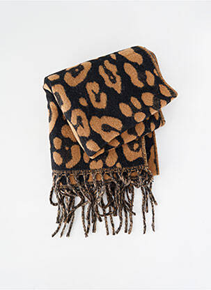 Echarpe maille opaque marron SEE U SOON femme