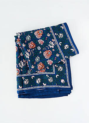 Foulard coutures renforcées bleu HESTÉA femme
