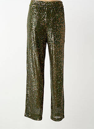 Pantalon droit stretch taille normale vert BELLEROSE femme