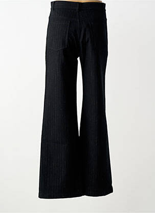 Pantalon large fermeture zippée sous rabat boutonné taille normale noir MASSCOB femme