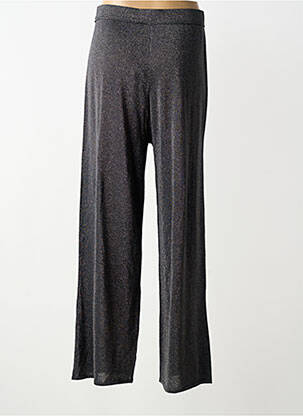 Pantalon large taille normale taille normale noir MALIPARMI femme