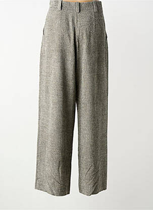 Pantalon large fermeture zippée sous rabat boutonné taille normale gris ALYSI femme