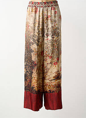 Pantalon large taille normale taille normale beige PIERRE LOUIS MASCIA femme