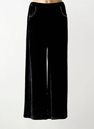 Pantalon large taille normale taille normale noir DIEGA femme