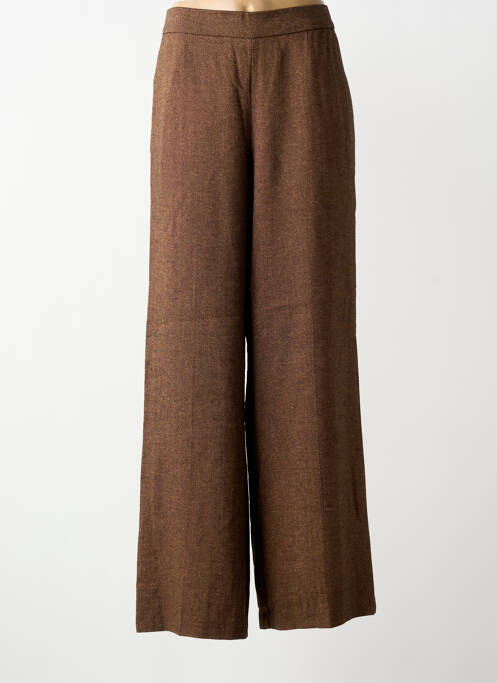 Pantalon large poches taille normale marron ATTIC AND BARN femme