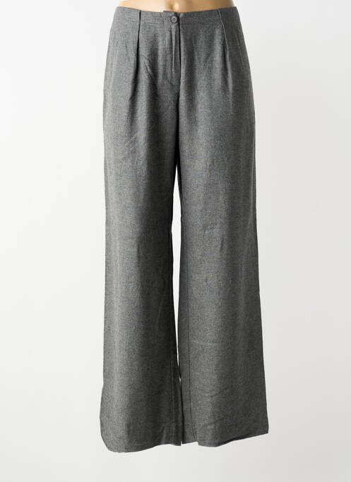 Pantalon large fermeture zippée sous rabat boutonné taille normale gris PHISIQUE DU ROLE femme