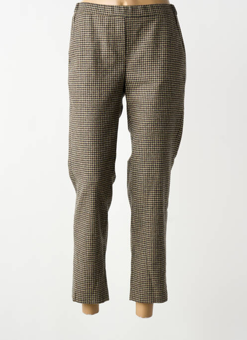 Pantalon 7/8 taille élastique taille normale beige DIEGA femme