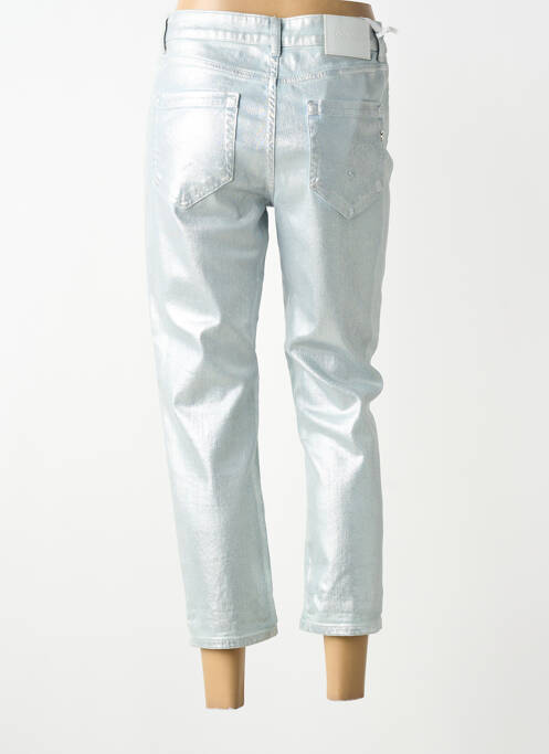 Pantalon 7/8 stretch taille normale argent DONDUP femme