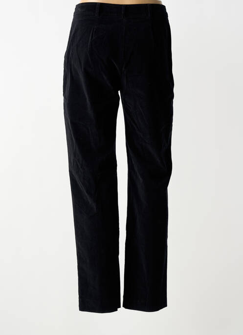 Pantalon droit fermeture zippée sous rabat boutonné taille normale noir DIEGA femme