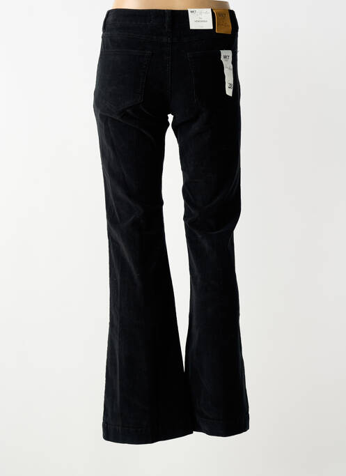 Pantalon droit fermeture zippée sous rabat boutonné taille normale noir MKT STUDIO femme