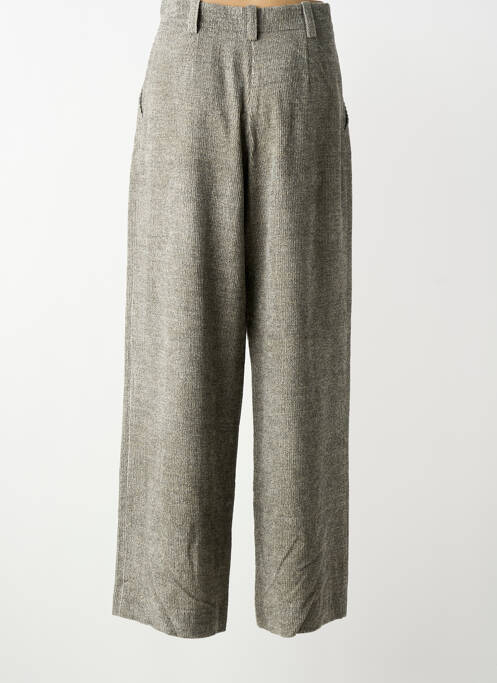 Pantalon large fermeture zippée sous rabat boutonné taille normale gris ALYSI femme