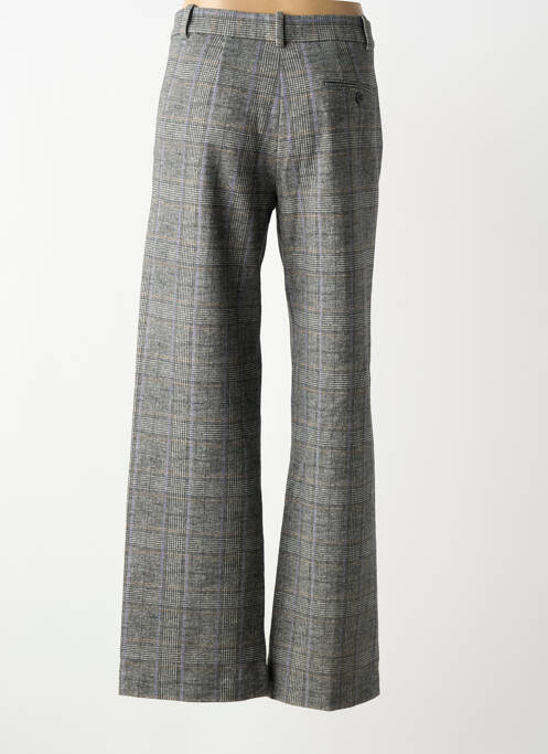 Pantalon large fermeture zippée sous rabat avec crochet taille normale gris CIRCOLO 1901 femme