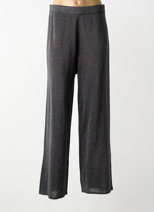 Pantalon large taille normale taille normale noir MALIPARMI femme
