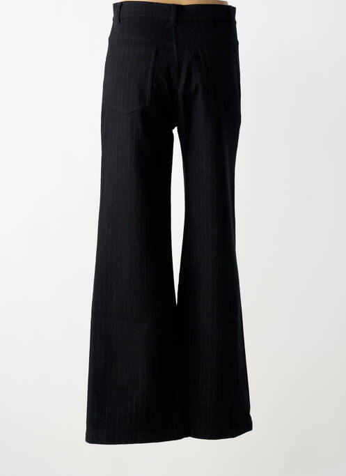 Pantalon large fermeture zippée sous rabat boutonné taille normale noir MASSCOB femme