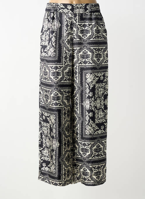 Pantalon large taille normale taille normale noir MOMONI femme