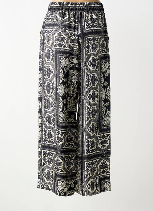 Pantalon large taille normale taille normale noir MOMONI femme