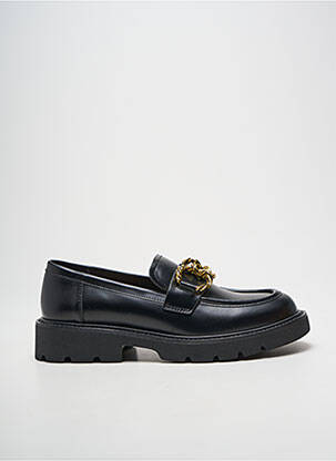 Mocassins tissage satiné talon plat jusqu'à 3cm noir MI/MAI femme
