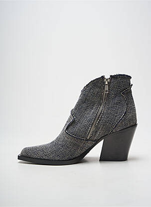 Bottines/boots bout pointu talon de 7 à 9cm gris FRU.IT femme
