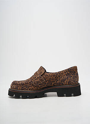 Mocassins bout rond talon plat jusqu'à 3cm marron PONS QUINTANA femme