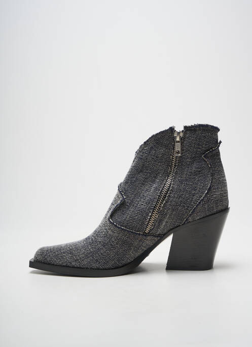 Bottines/boots bout pointu talon de 7 à 9cm gris FRU.IT femme