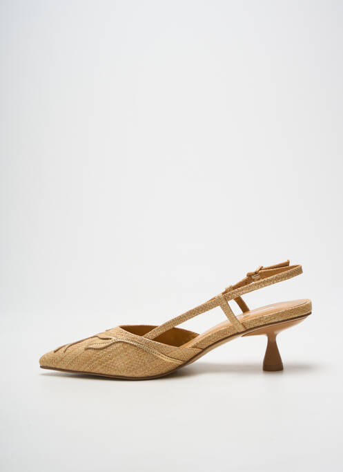 Escarpins fermeture boucle(s) talon de 4 à 6cm or JEANNOT femme