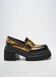 Mocassins matière lisse talon de 7 à 9cm or ELENA IACHI femme