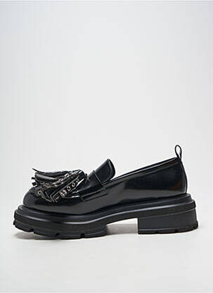 Mocassins matière lisse talon de 4 à 6cm noir ELENA IACHI femme