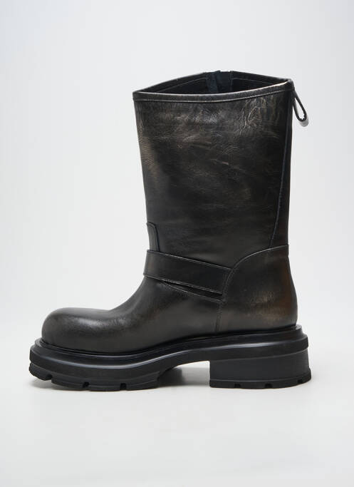 Bottines/boots tissage satiné talon de 4 à 6cm noir ELENA IACHI femme