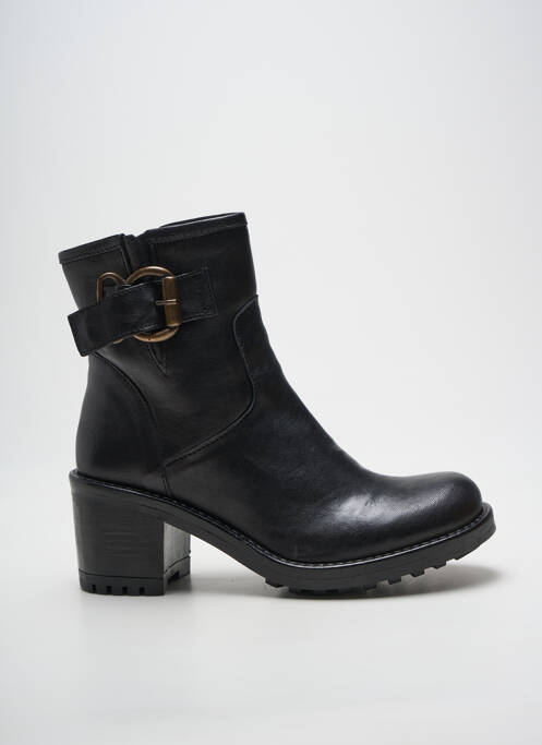 Bottines/boots matière lisse talon de 4 à 6cm noir NGY femme