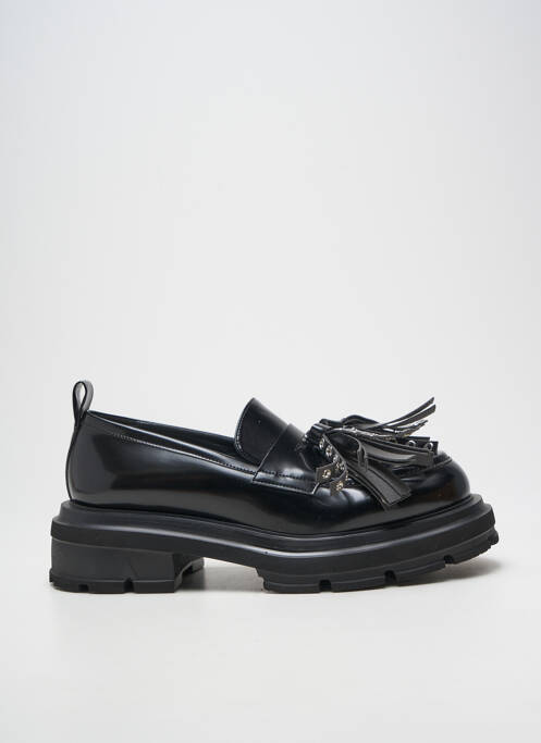 Mocassins matière lisse talon de 4 à 6cm noir ELENA IACHI femme