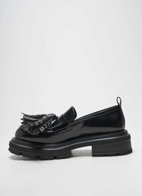 Mocassins matière lisse talon de 4 à 6cm noir ELENA IACHI femme