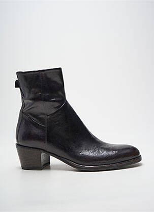 Bottines/boots tissage satiné talon de 4 à 6cm noir KING TARTUFOLI femme