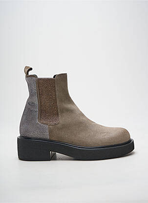 Bottines/boots nubuck talon de 4 à 6cm gris FRU.IT femme