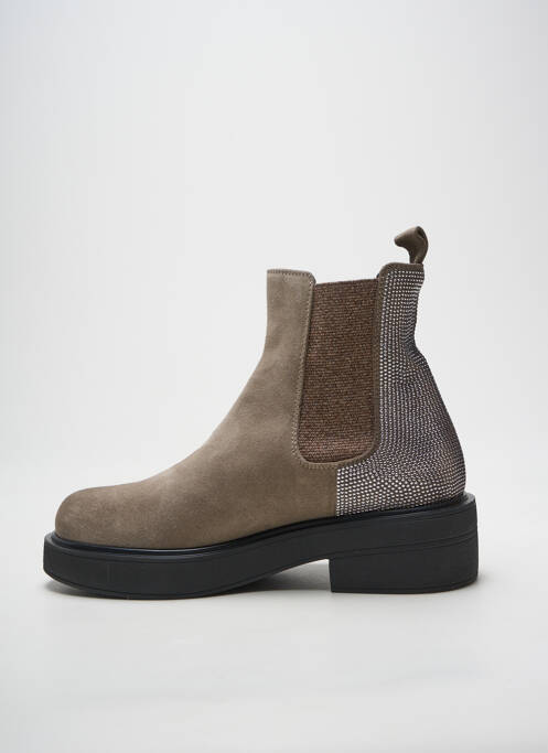 Bottines/boots nubuck talon de 4 à 6cm gris FRU.IT femme
