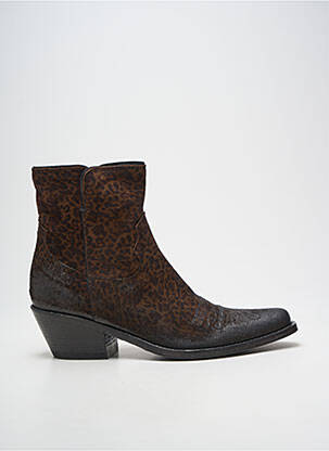Bottines/boots bout pointu talon de 4 à 6cm marron FRU.IT femme